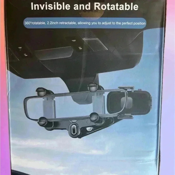 ++FREE w/ + $25 PURCHASE++ Multifunctional rearview mirror cell mobile holder - Picture 8 of 10